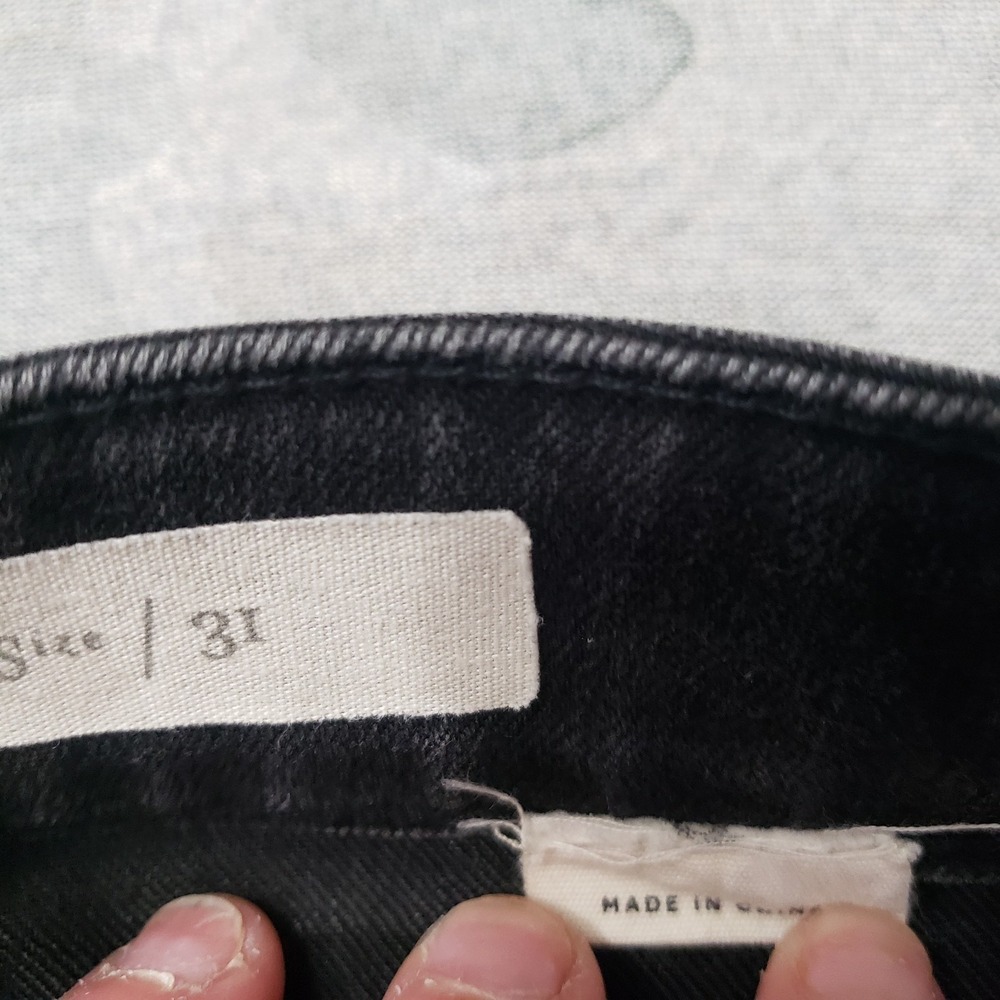 Pilcro and The Letterpress Jeans Womens 31 Black Embroidered Boho Ornate Skinny - Picture 7 of 12